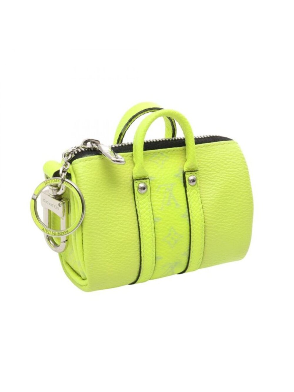 Louis Vuitton Boston Bag Keepall Bandouliere 50 Neon Yellow Leather Canvas - Picture 5 of 10